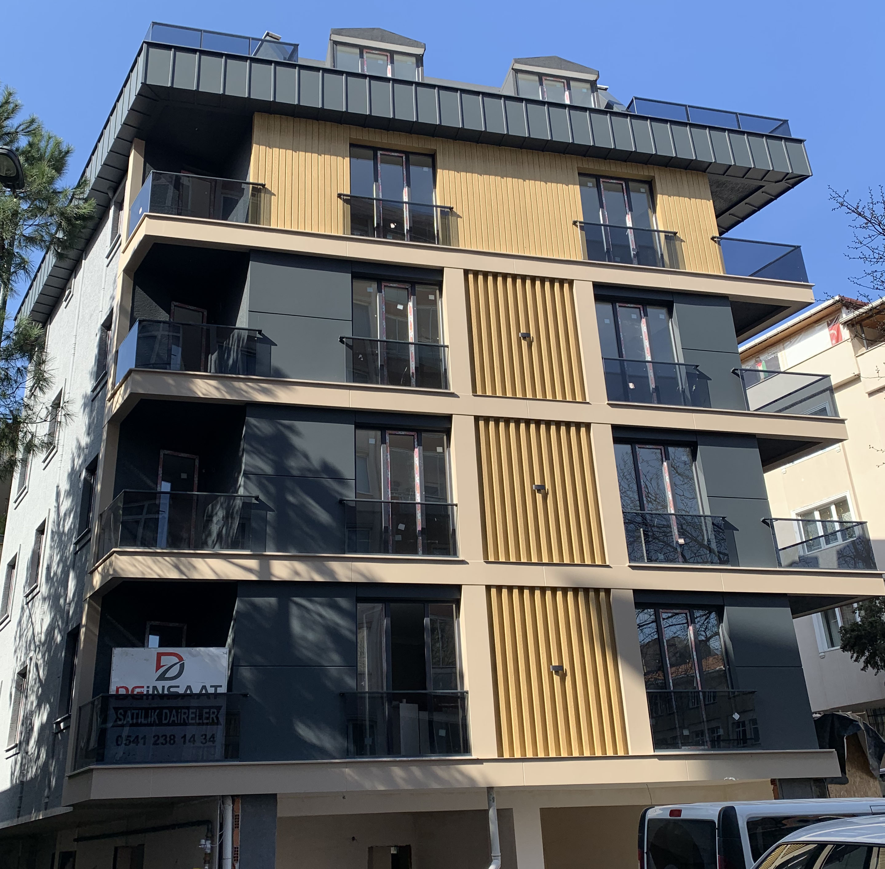 Koyu Cephe Komple Bina Cam Balkon