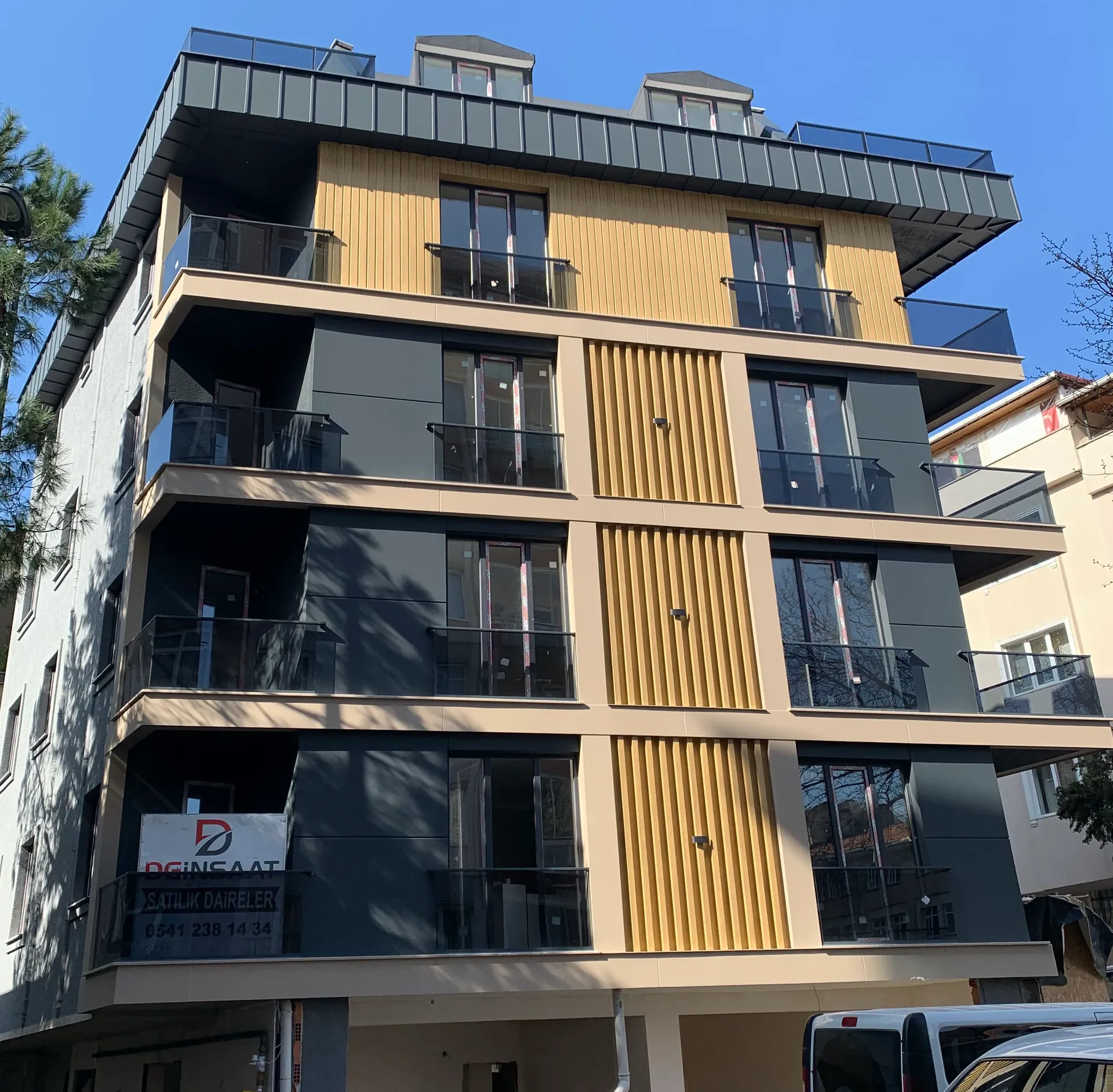 Koyu Cephe Komple Bina Cam Balkon